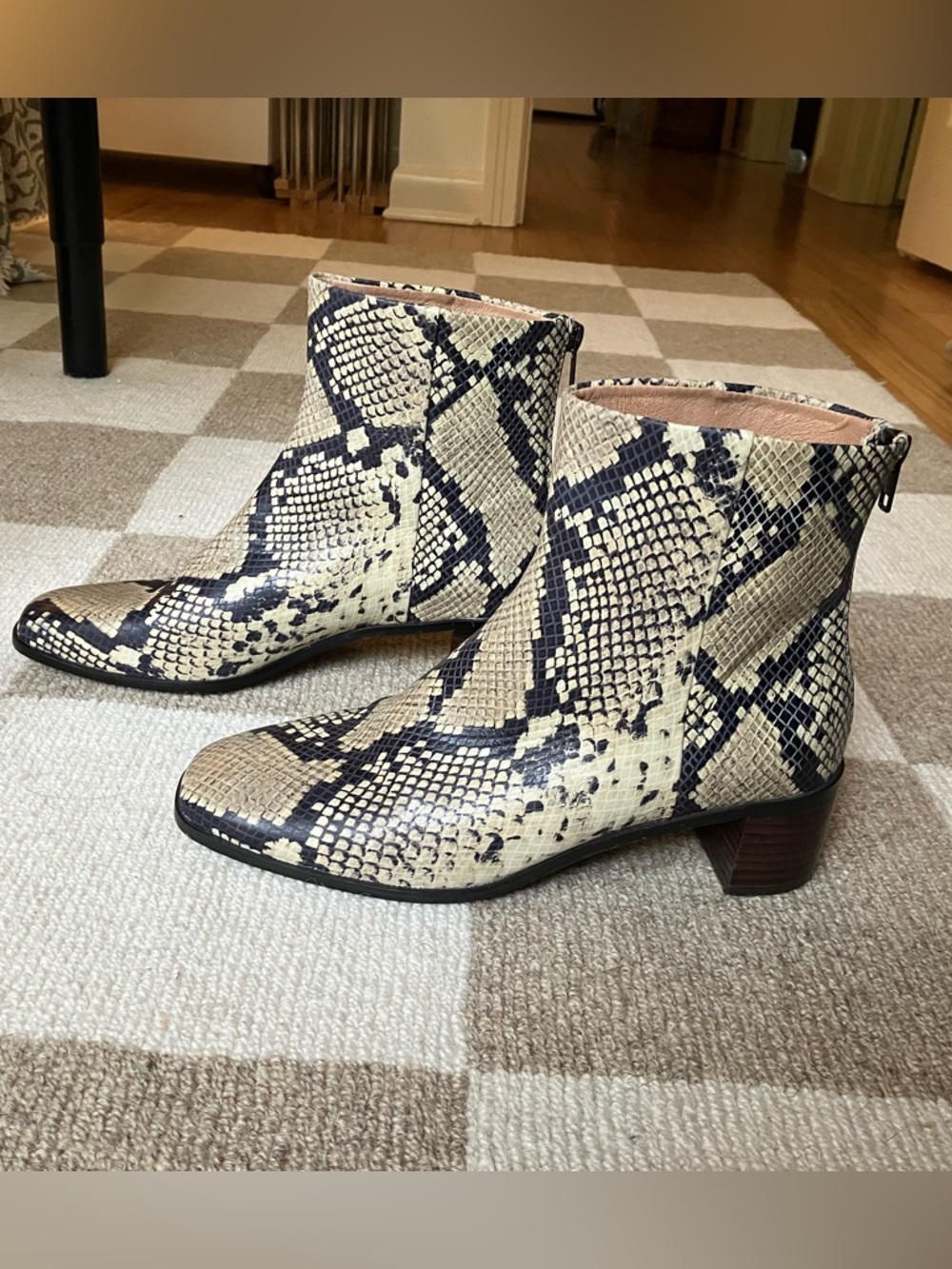Madewell The Essex Ankle Boot in Snakeskin